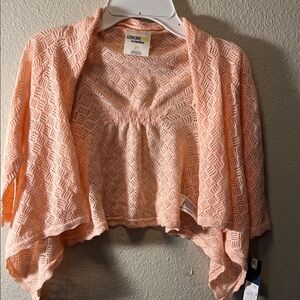 Genuine Kids Peach Open-Front Poncho